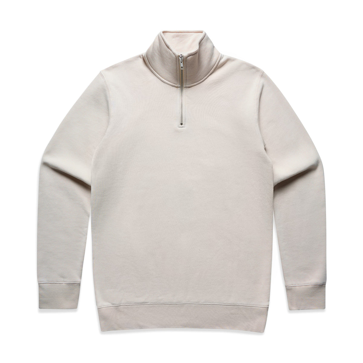 AS Colour 5125 Stencil Half Zip Crew - Bone