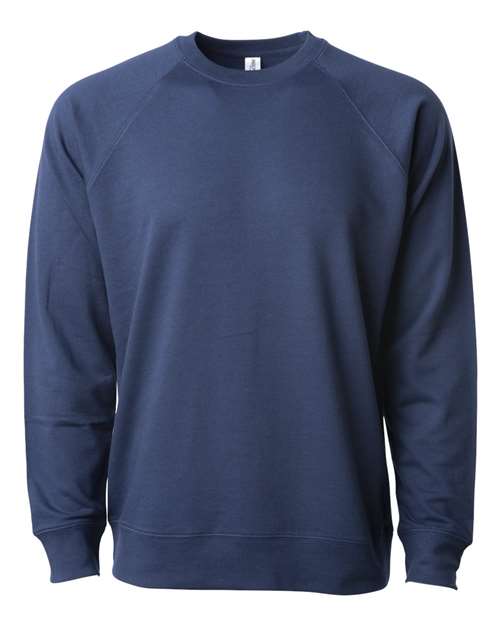 Independent Trading Co. SS1000C Unisex Icon Lightweight Loopback Terry Crewneck Sweatshirt - Indigo